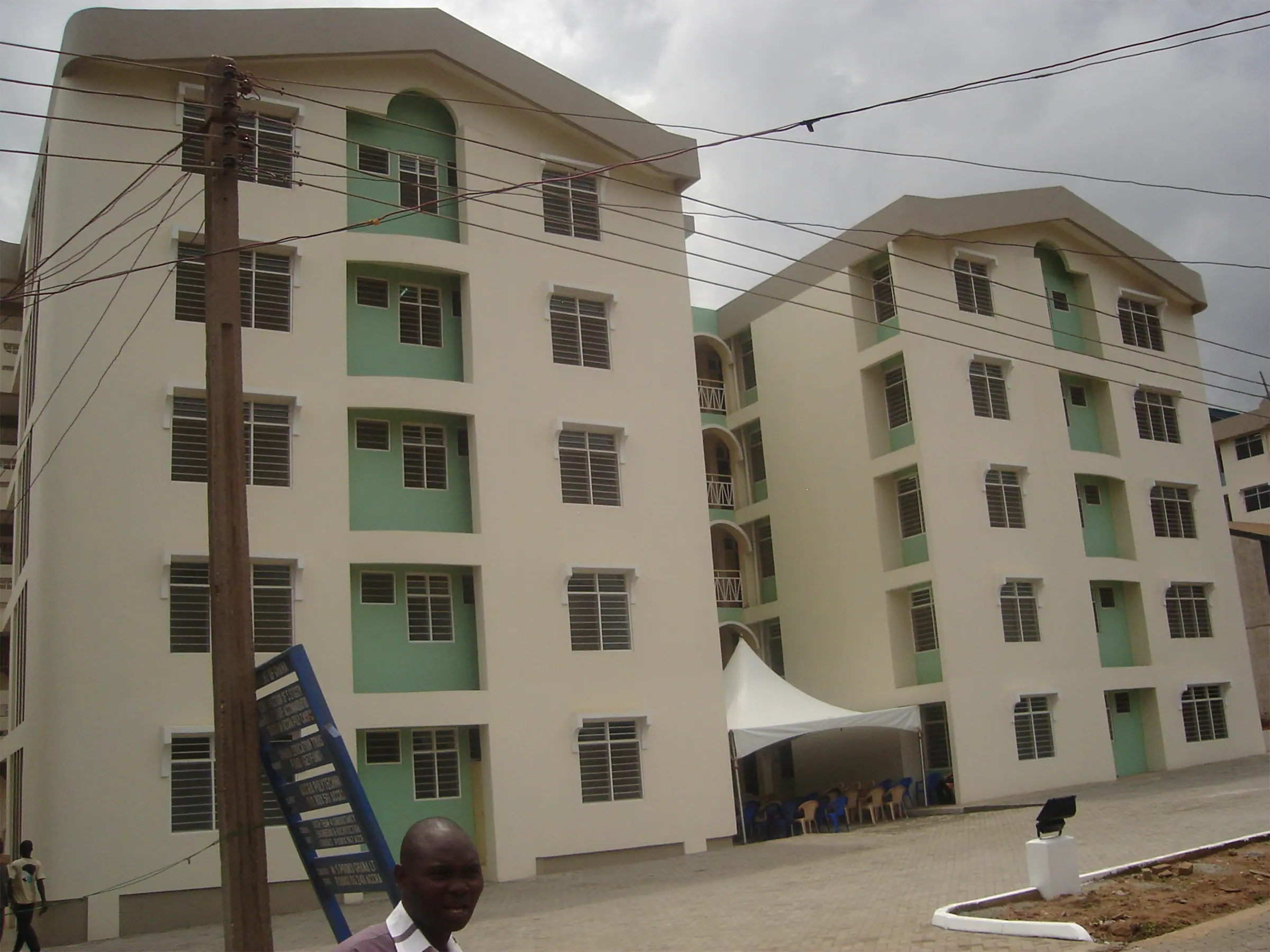 Staff Accommodation Block — Five-storey three-bedroom staff housing, Accra Technical University